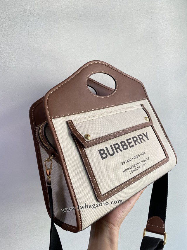 Burberry專門店新款撲克包拉鏈 巴寶莉Horseferry印花托特包 yxb1096